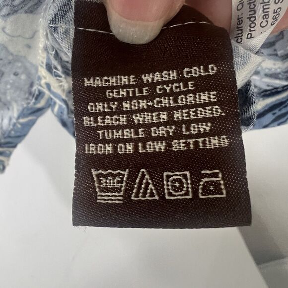 Cooke Street Hawaiian Shirt Mens XL Blue Wave Print Button Up Short Sleeve 2024 - Picture 13 of 16